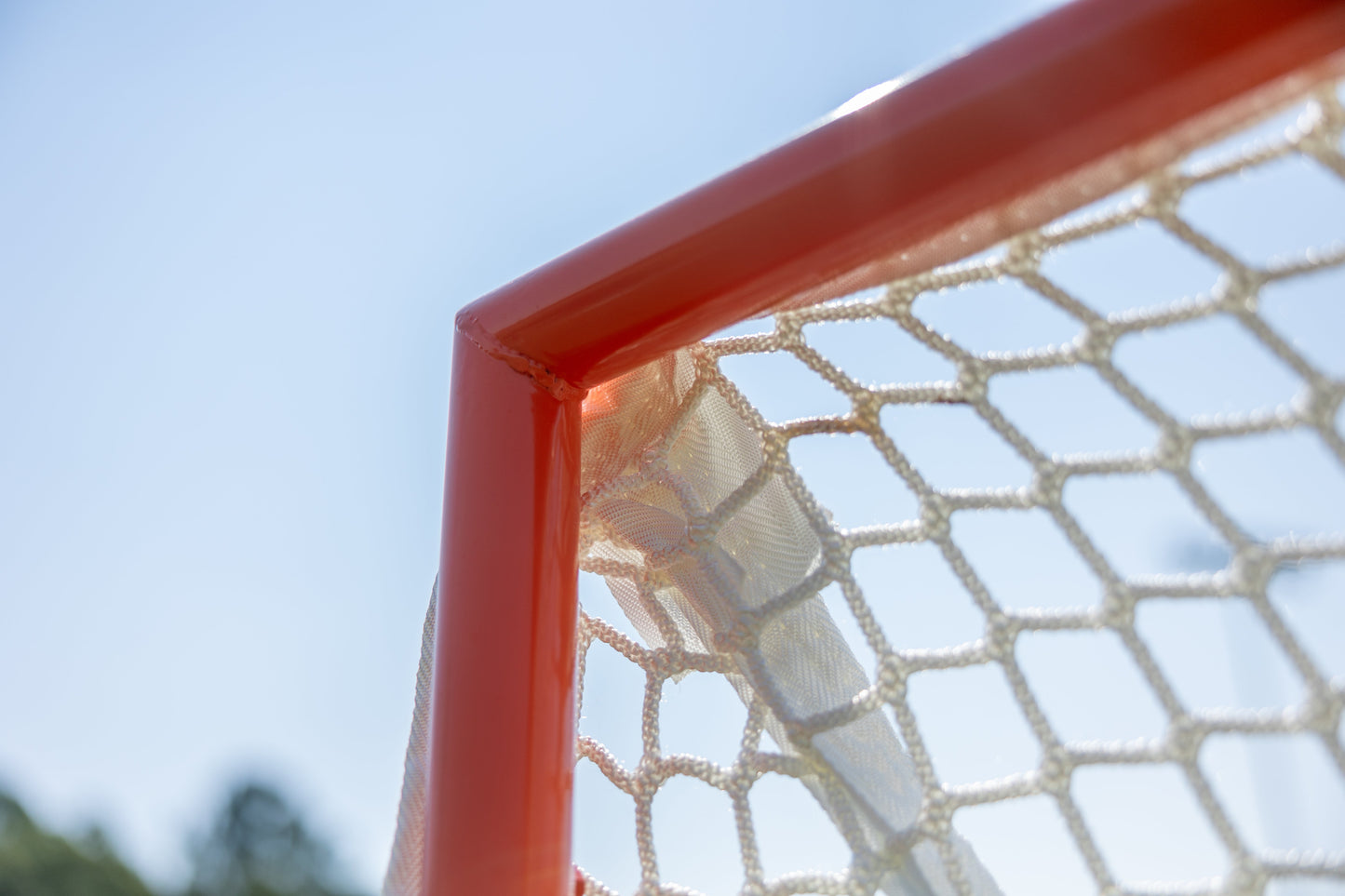 NEW! QUICK CLIP™ Tournament Lacrosse Goal, With Quick Attach Netting, Attaches in 90 seconds, Includes 5mm or 6mm White Net - Free Shipping