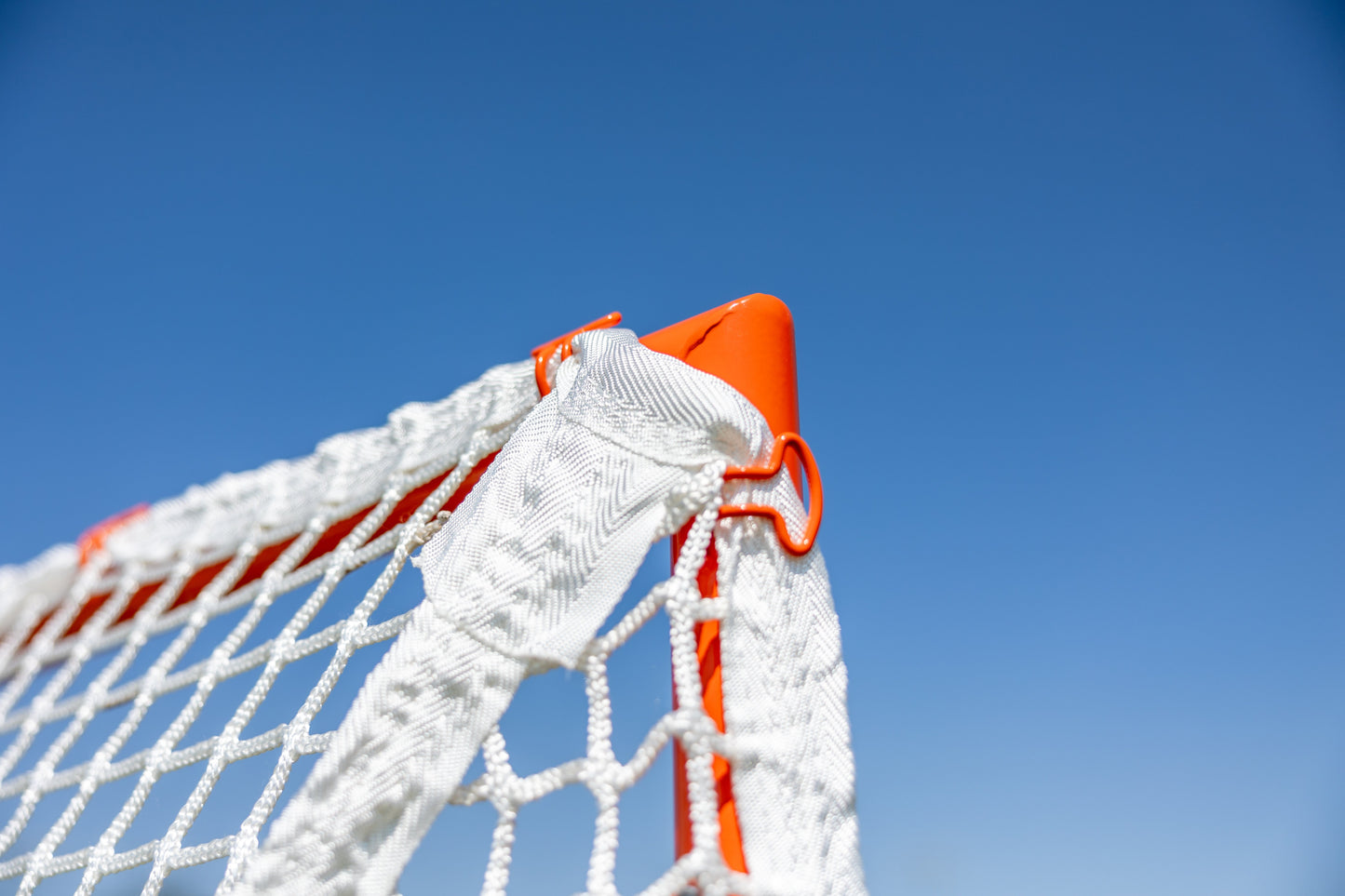 NEW! QUICK CLIP™ Tournament Goal - With Quick Attach Netting - Net attaches in 90 seconds - Available With Choice of 5mm or 6mm White Net, By Crankshooter® Free Shipping