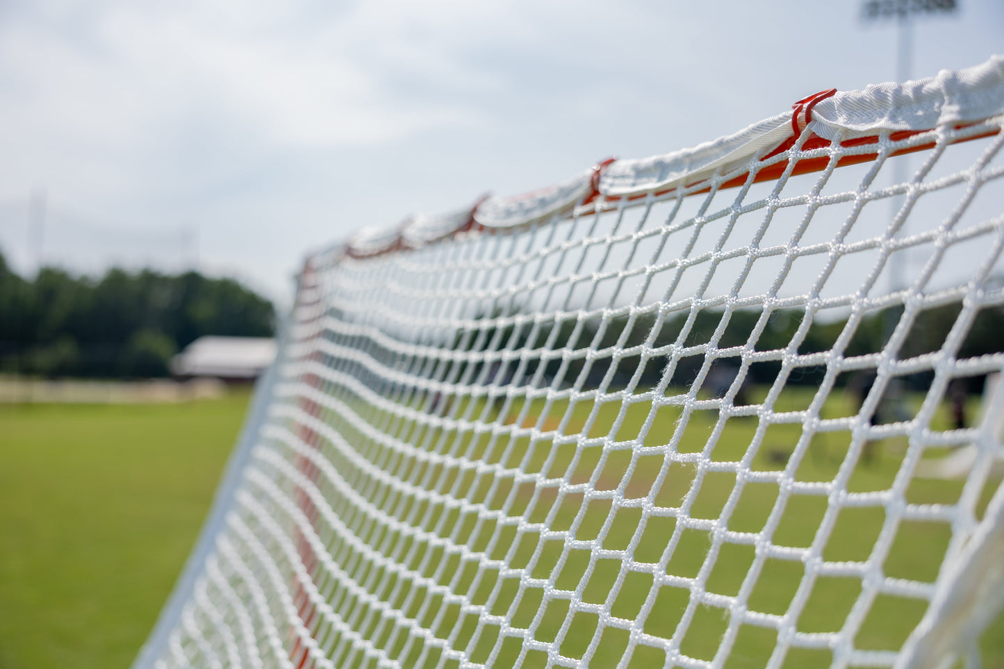 NEW! QUICK CLIP™ Tournament Lacrosse Goal, With Quick Attach Netting, Attaches in 90 seconds, Includes 5mm or 6mm White Net - Free Shipping