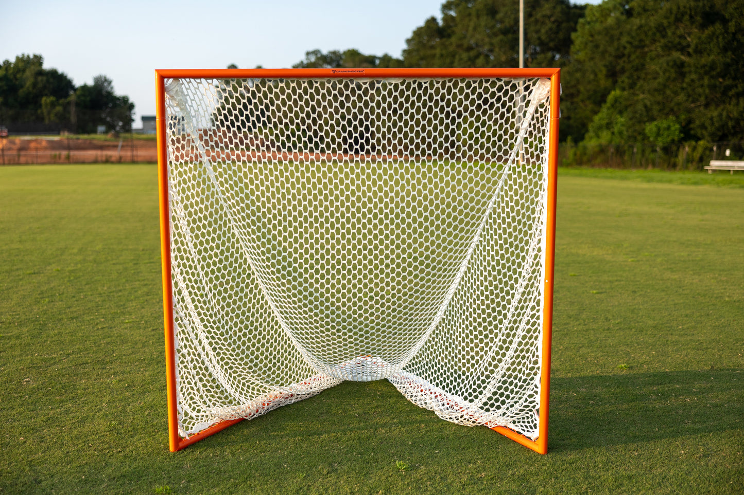 NEW! 6mm or 7mm STINGER 'Hexagon' Lacrosse Net, 6'x6'x7', Available in White & Black, 120 ft Lacing Cord & Bungees, by Crankshooter® USA LACROSSE/NCAA APPROVED (DOUBLE LIFESPAN) - FREE SHIPPING