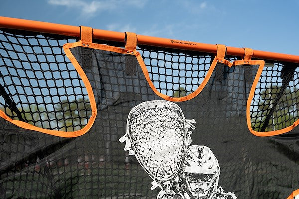 Hi-Impact Lacrosse Shot Trainer for 6'x6'x7' Goal by Crankshooter® - FEMALE GOALIE - Triple Stitching - FREE Shipping