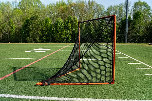 High School Practice Lacrosse Goal, 6'x6'x7', Lacing Rails, 59 lbs. Includes 6mm or 7mm White or Black Net, #1 Selling Goal, By Crankshooter® - Free Shipping