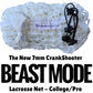 7mm College - High School "Beast Mode" PROFESSIONAL Lacrosse 6x6x7 Replacement Net, Includes 120' Lacing Cord & Bungees by Crankshooter® - FREE SHIPPING