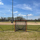 NEW! - Backstop CURV 10' x 30' Adjustable Angle System w/3mm knotted poly net by CrankShooter®   FREE SHIPPING