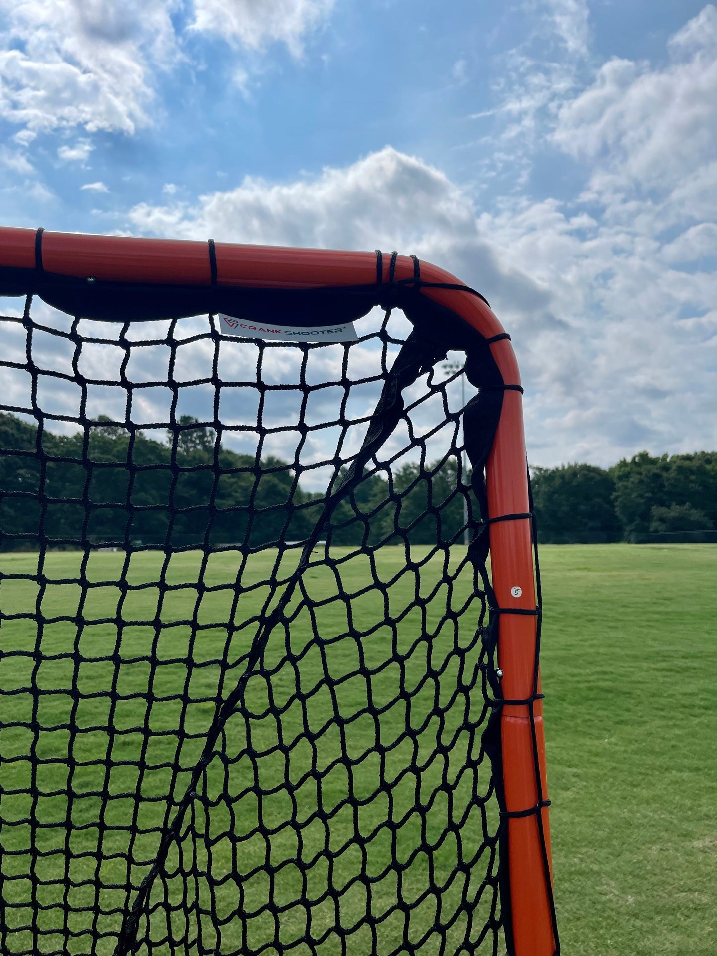 Open Box, Folding Lacrosse Goal - 30 lbs, 6'x6'x7' by Crankshooter® INCLUDED with  5mm BLACK Net - FREE Shipping (Copy)