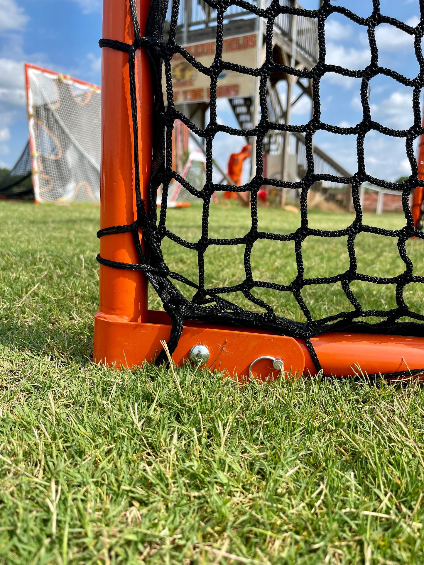 Open Box, Folding Lacrosse Goal - 30 lbs, 6'x6'x7' by Crankshooter® INCLUDED with  5mm BLACK Net - FREE Shipping (Copy)