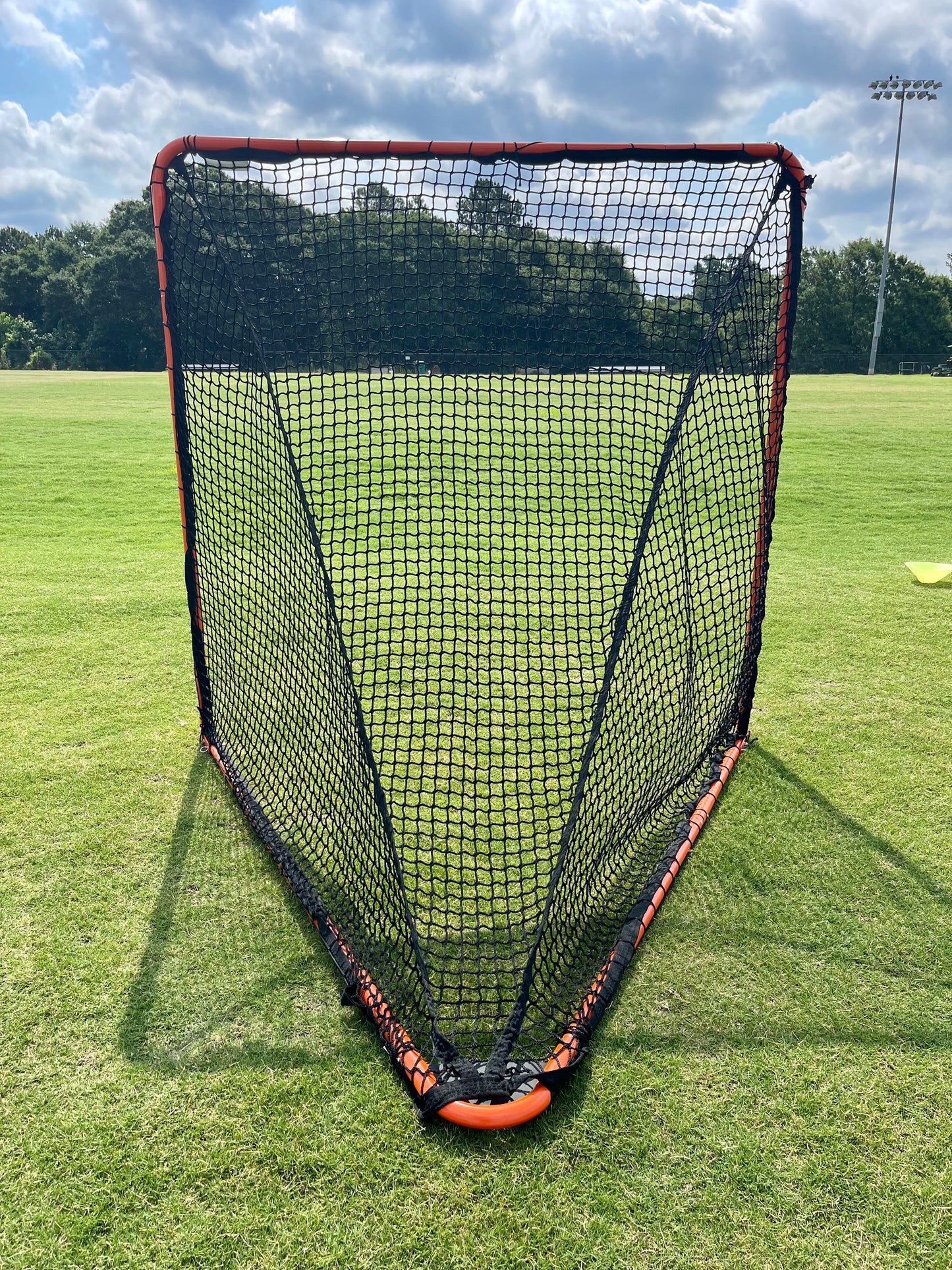 Open Box, Folding Lacrosse Goal - 30 lbs, 6'x6'x7' by Crankshooter® INCLUDED with  5mm BLACK Net - FREE Shipping (Copy)