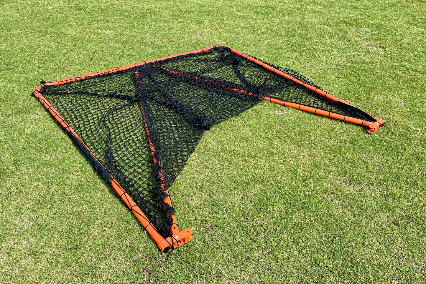 Open Box, Folding Lacrosse Goal - 30 lbs, 6'x6'x7' by Crankshooter® INCLUDED with  5mm BLACK Net - FREE Shipping (Copy)