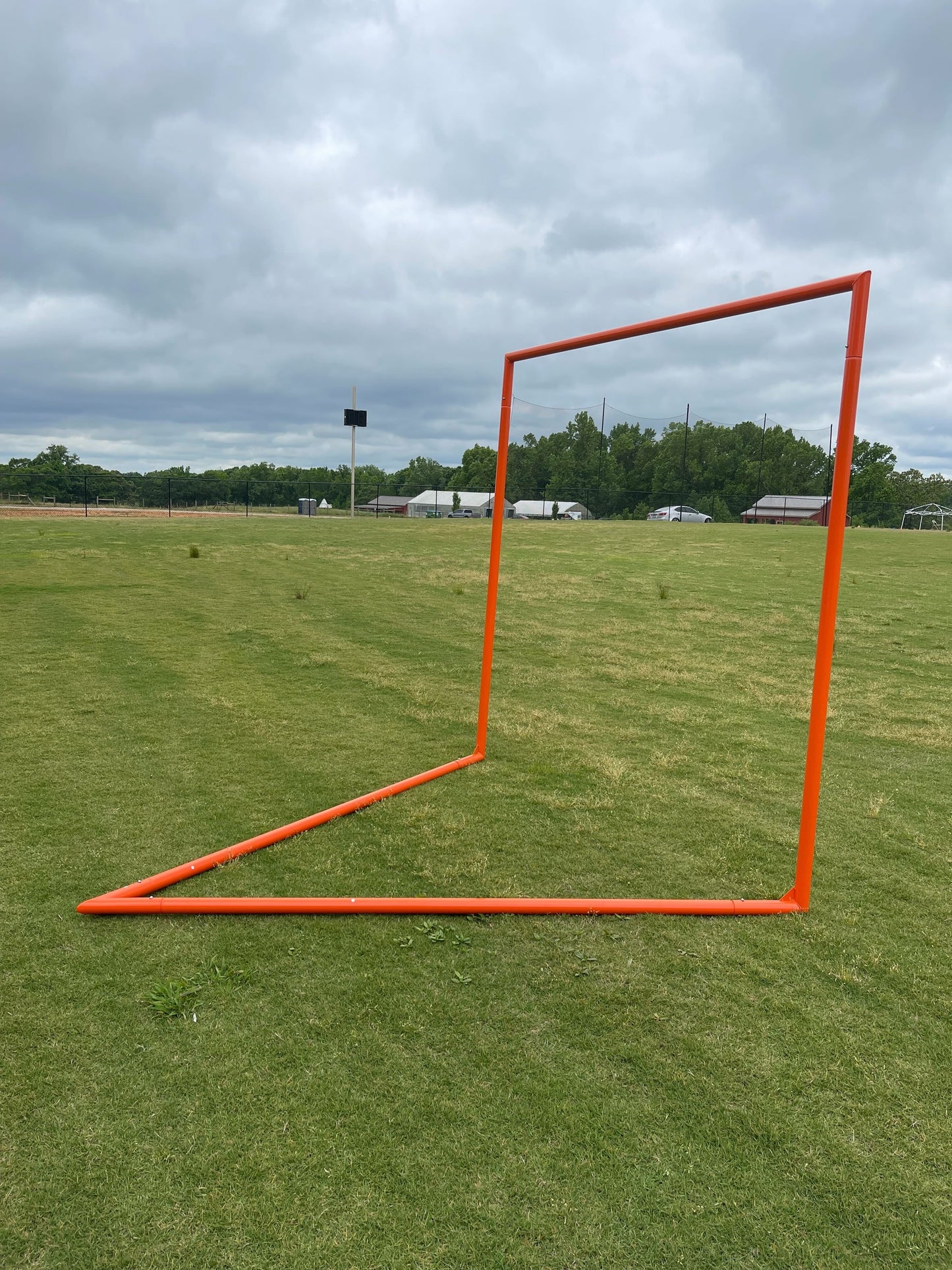 Tournament Lacrosse Goal, 6'x6'x7', 35 lbs. Includes 4mm - 7mm White or Black Net - Free Shipping