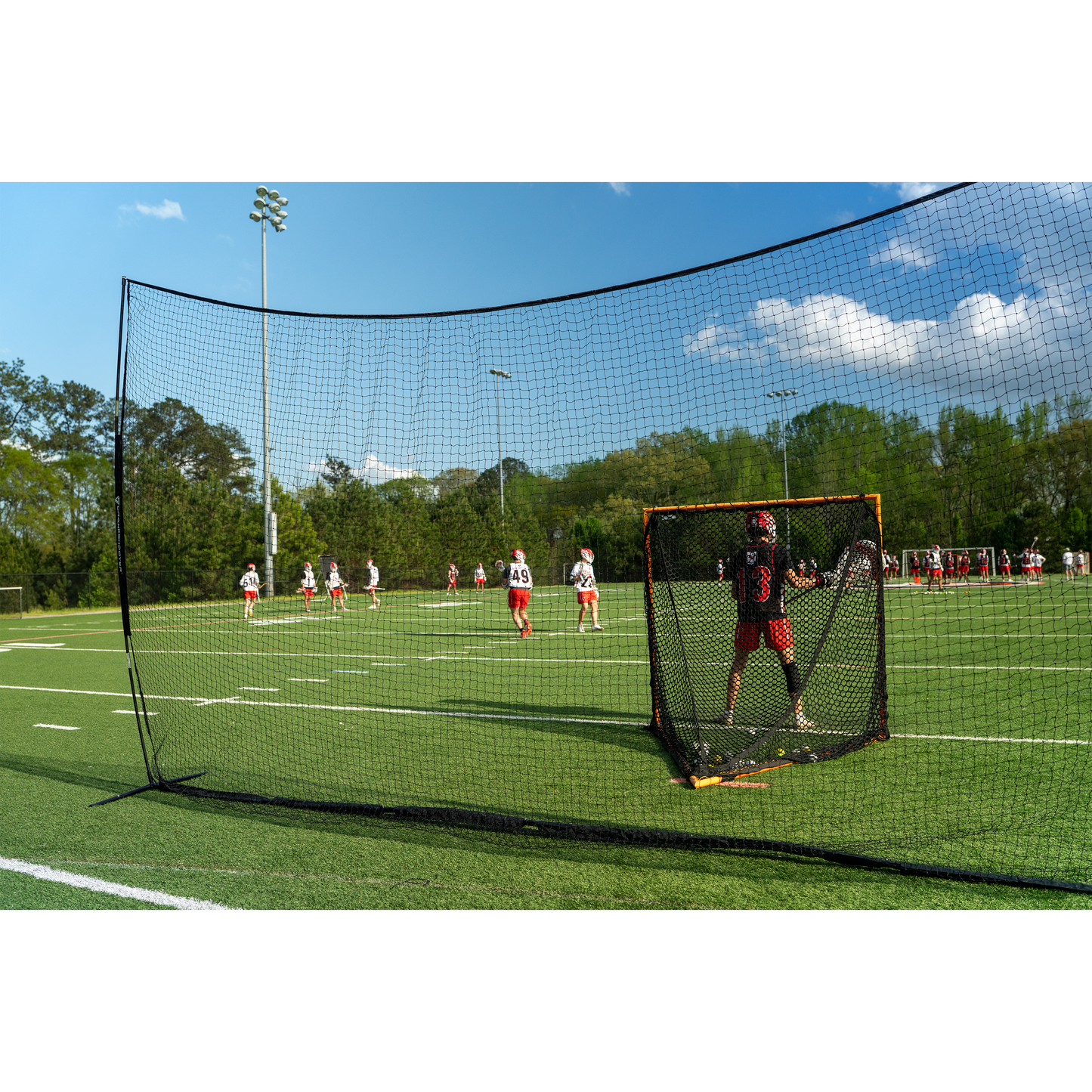 Pop-Up Lacrosse Backstop, 21' x 11' by Crankshooter® - Free Shipping
