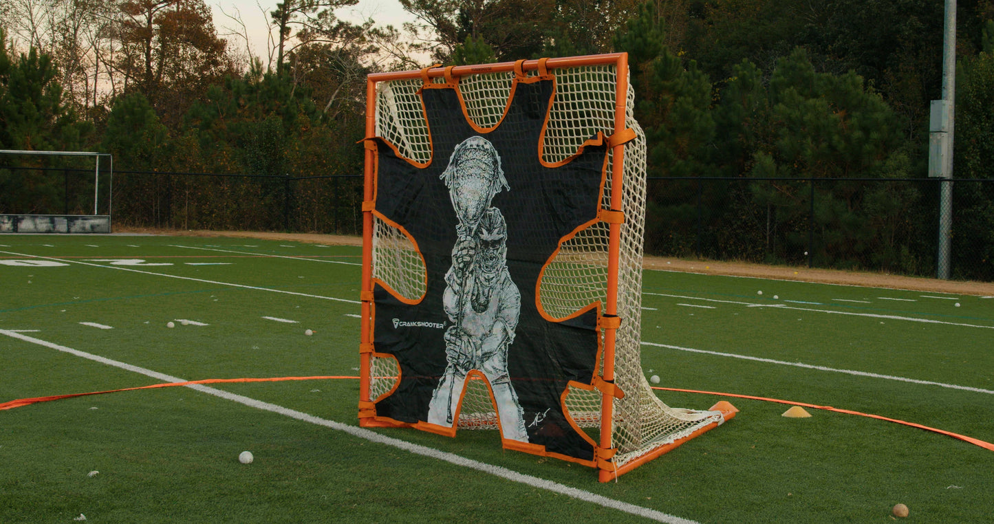 Hi-Impact Lacrosse Shot Trainer for 6'x6'x7' Goal by Crankshooter® - FREE SHIPPING