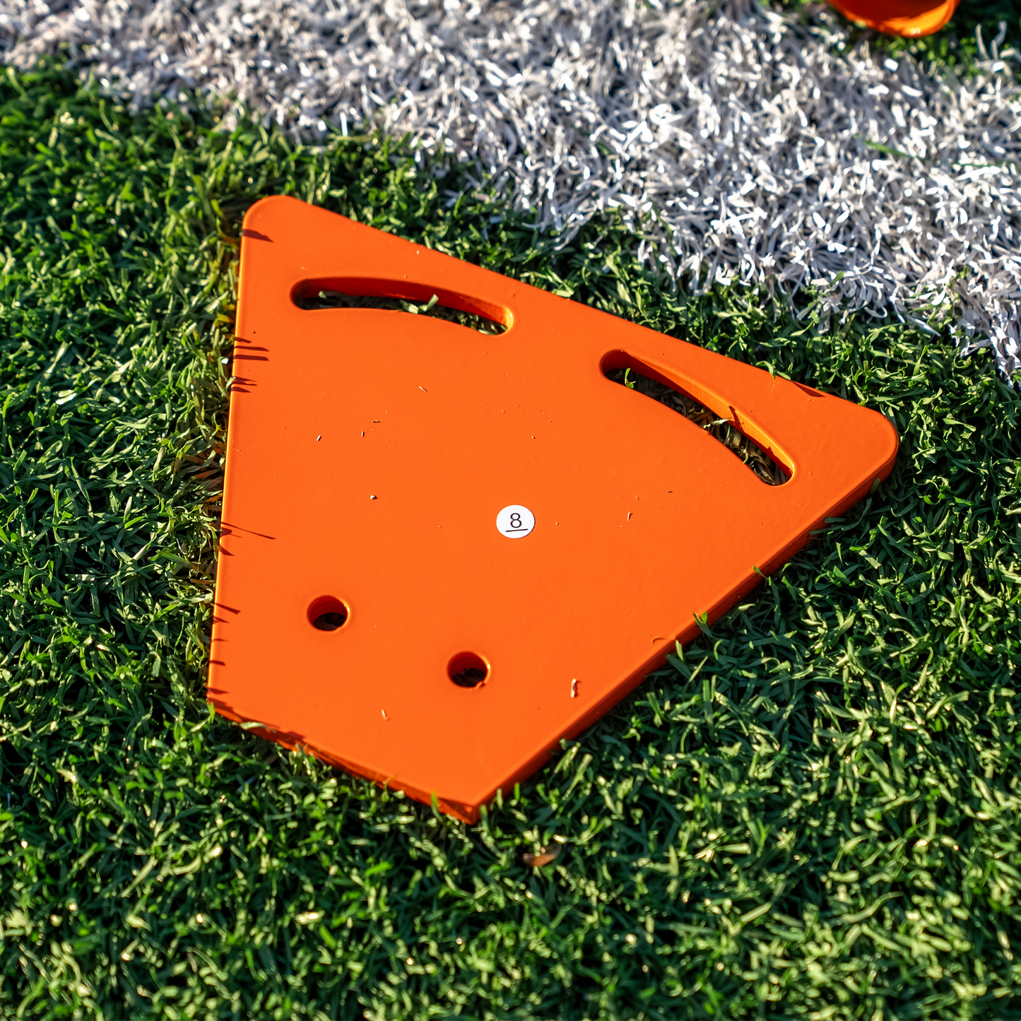 NEW! COMPACT College/High School Lacrosse Game Goal, 6'x6'x7', Flat Base With Lacing Rails, 118 lbs. Includes 6mm or 7mm White Net, By Crankshooter® - FREE SHIPPING