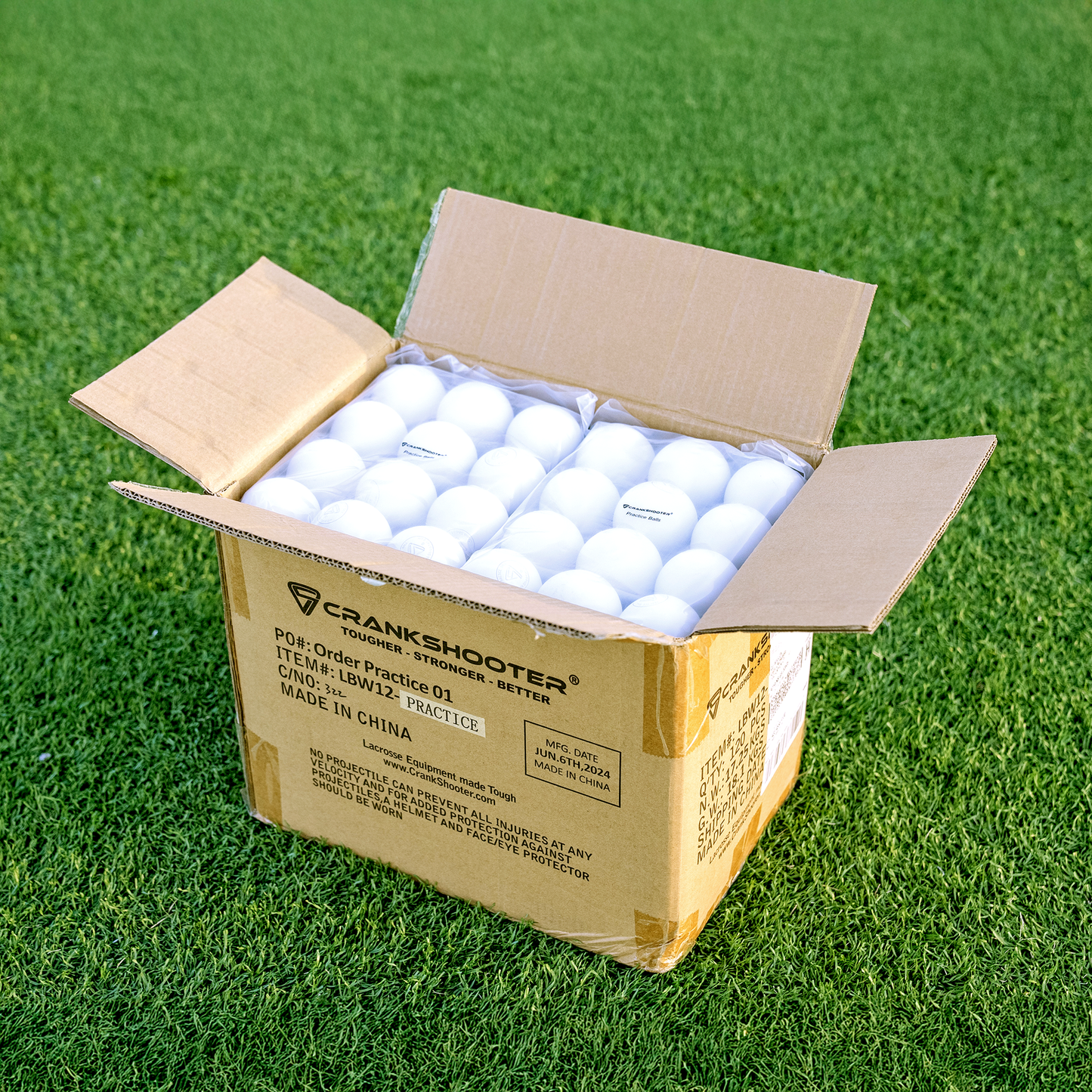 Crankshooter® Practice Lacrosse Balls – 120 Pack – THESE ARE NOT GAME BALLS