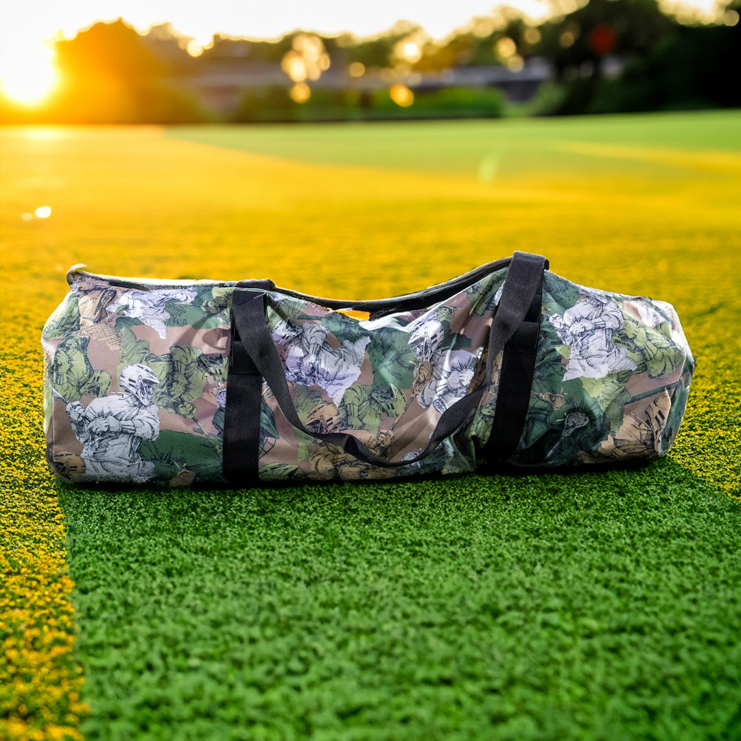 NEW! Lacrosse Gear Duffel Bag by Crankshooter®, High Performance Material, CrankCamo by TheArtofLax - FREE SHIPPING