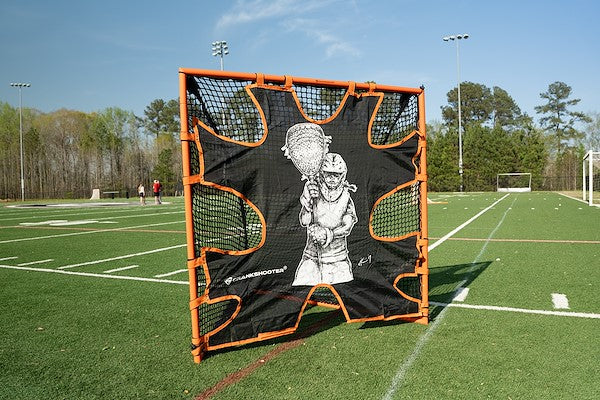 Hi-Impact Lacrosse Shot Trainer for 6'x6'x7' Goal by Crankshooter® - FEMALE GOALIE - Triple Stitching - FREE Shipping