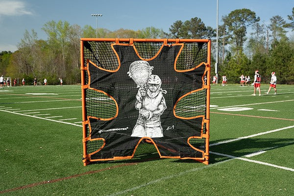 Hi-Impact Lacrosse Shot Trainer for 6'x6'x7' Goal by Crankshooter® - FEMALE GOALIE - Triple Stitching - FREE Shipping