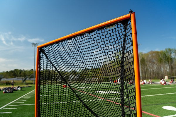 High School Practice Lacrosse Goal, 6'x6'x7', Lacing Rails, 59 lbs. Includes 6mm or 7mm White or Black Net, #1 Selling Goal, By Crankshooter® - Free Shipping