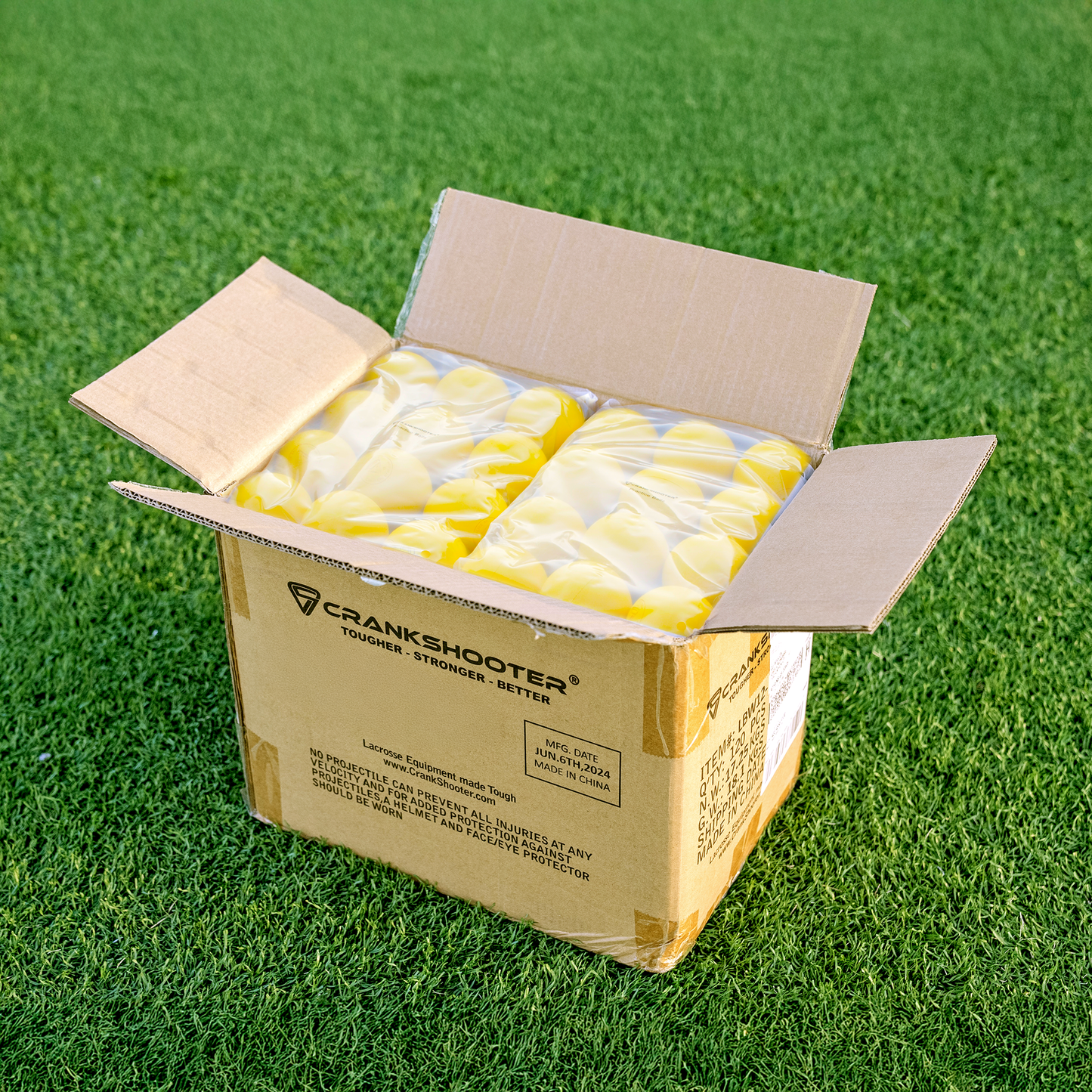 Crankshooter® Practice Lacrosse Balls – 120 Pack – THESE ARE NOT GAME BALLS