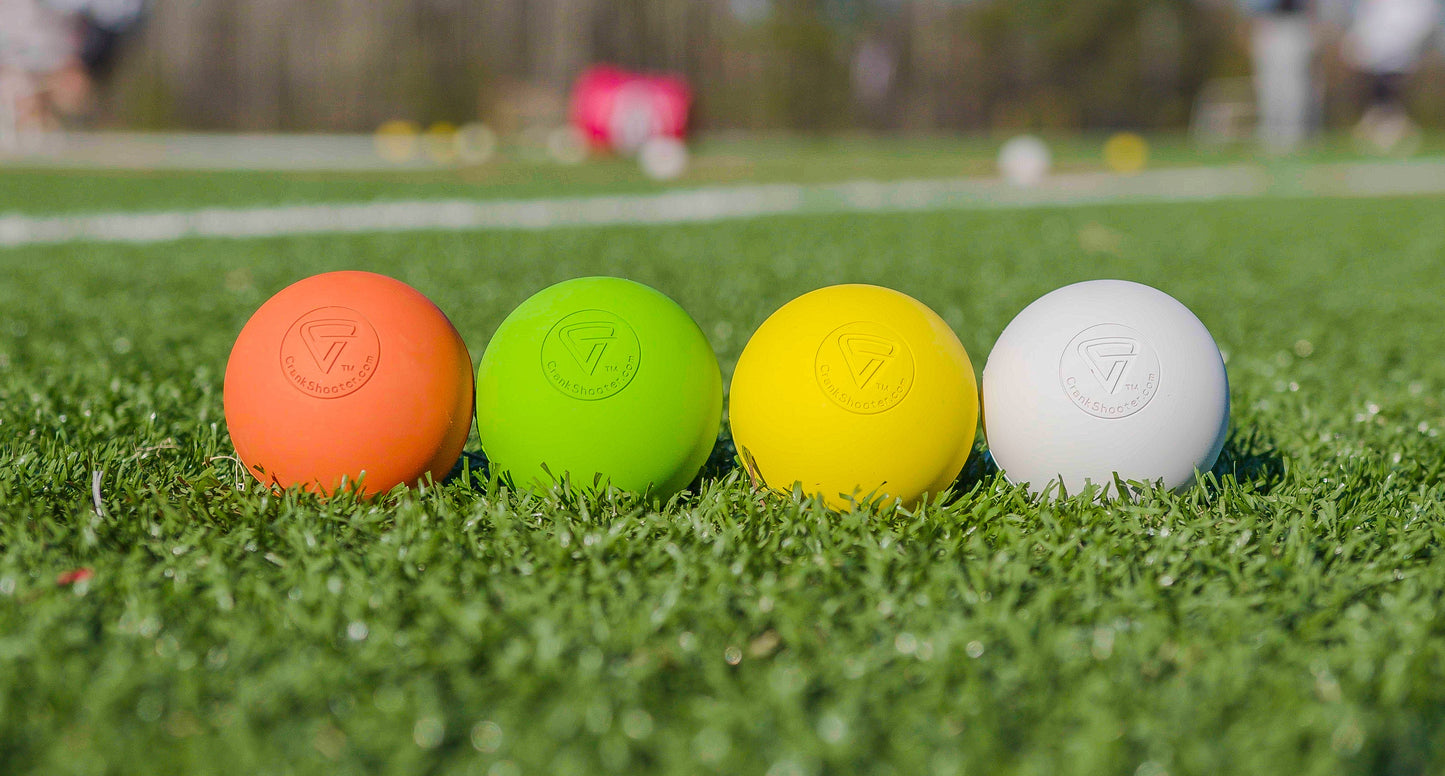 Crankshooter® Lacrosse Game Balls - Qty 60 (1/2 Case) Meets NFHS/SEI/NOCSAE/NCAA Specifications. Fully Certified.