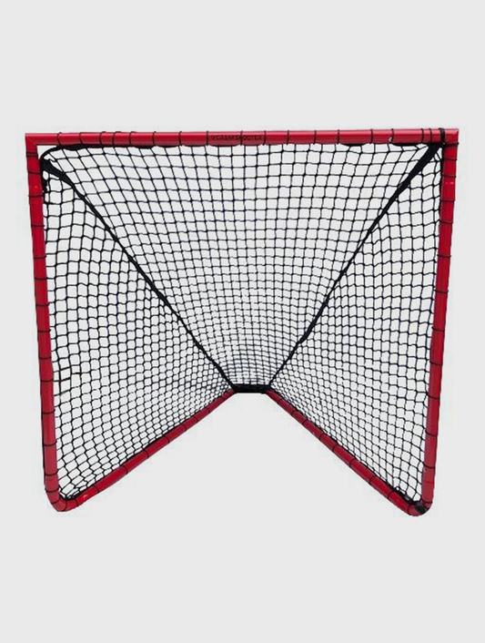 Box Lacrosse Goal, 4'x4'x4', 26 lbs. Includes 5mm Black Net - Free Shipping