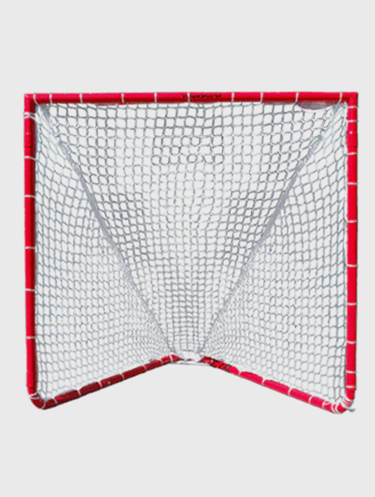 Box Lacrosse Goal, 4x4x4, 26 lbs. Includes 5mm White Net - Free Shipping