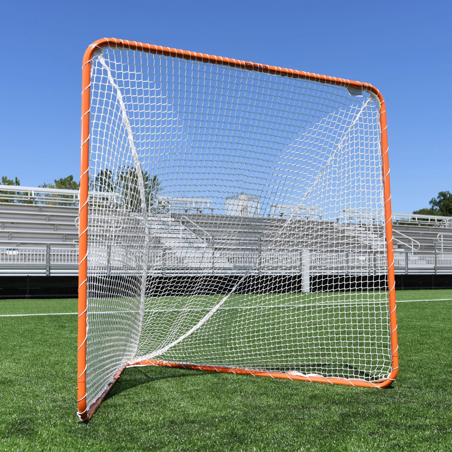 Backyard/Youth Practice Lacrosse Goal & 4mm Net COMBO Practice Goal  6'x6'x7' by Crankshooter® 21 lbs - Includes Tough 4mm White Net - Free Shipping