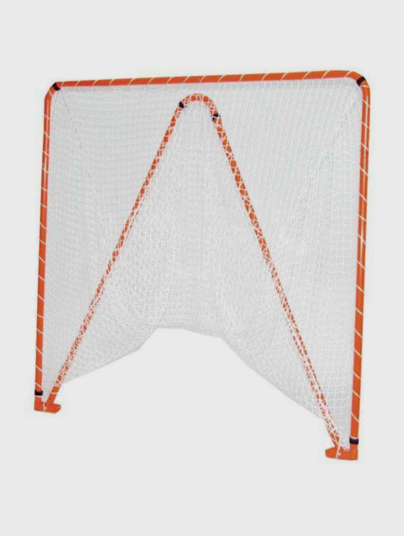 Folding Lacrosse Goal - 30 lbs, 6'x6'x7' by Crankshooter® Included w/ 4mm, 5mm or 6mm White Net - FREE Shipping.