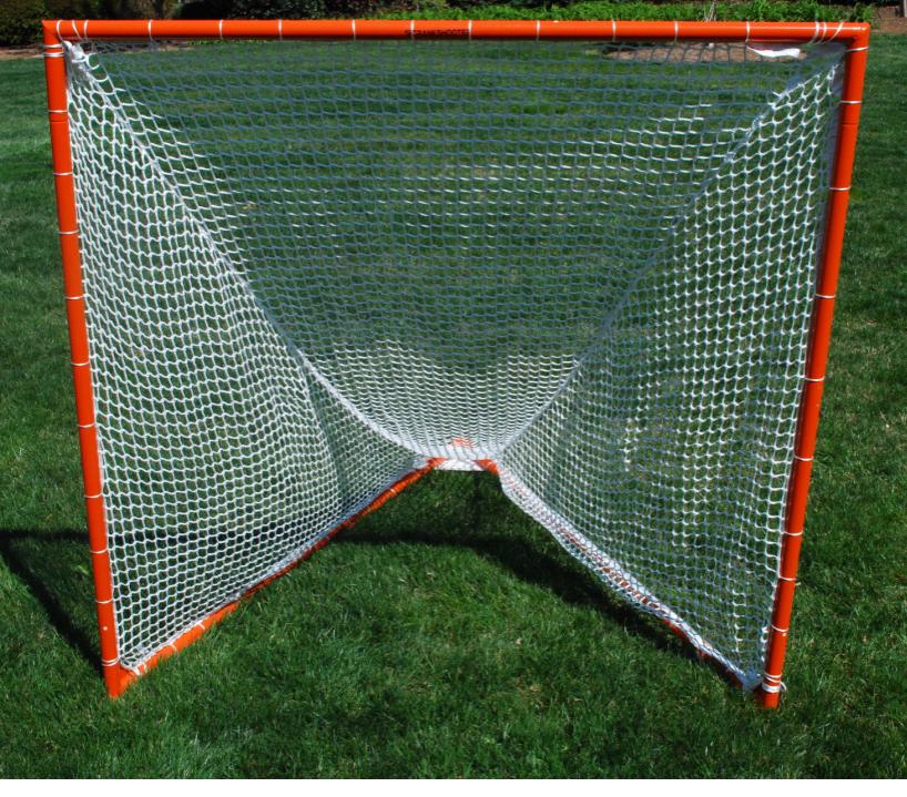 LAX PRO Bundle Kit Includes (Tournament 6x6x7 Goal + 5mm Net + Shot Trainer + 1 Dozen White Game Balls)