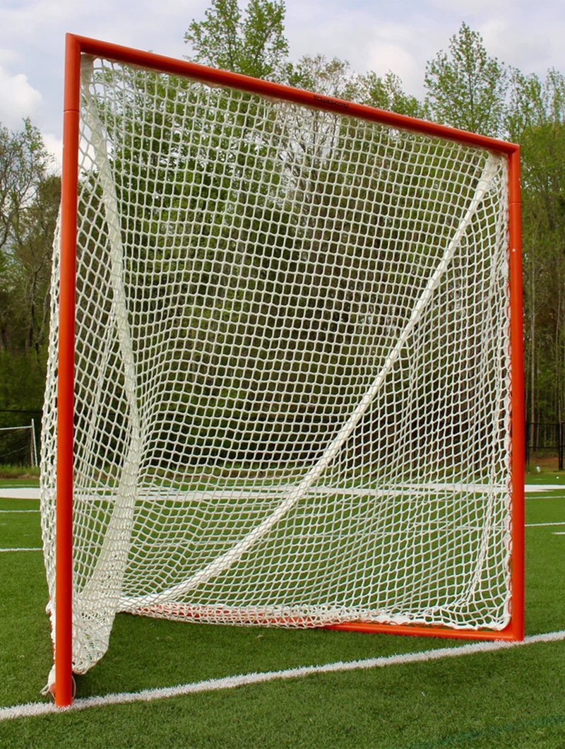 High School Practice Lacrosse Goal, 6'x6'x7', Lacing Rails, 59 lbs. Includes 6mm or 7mm White or Black Net, #1 Selling Goal, By Crankshooter® - Free Shipping