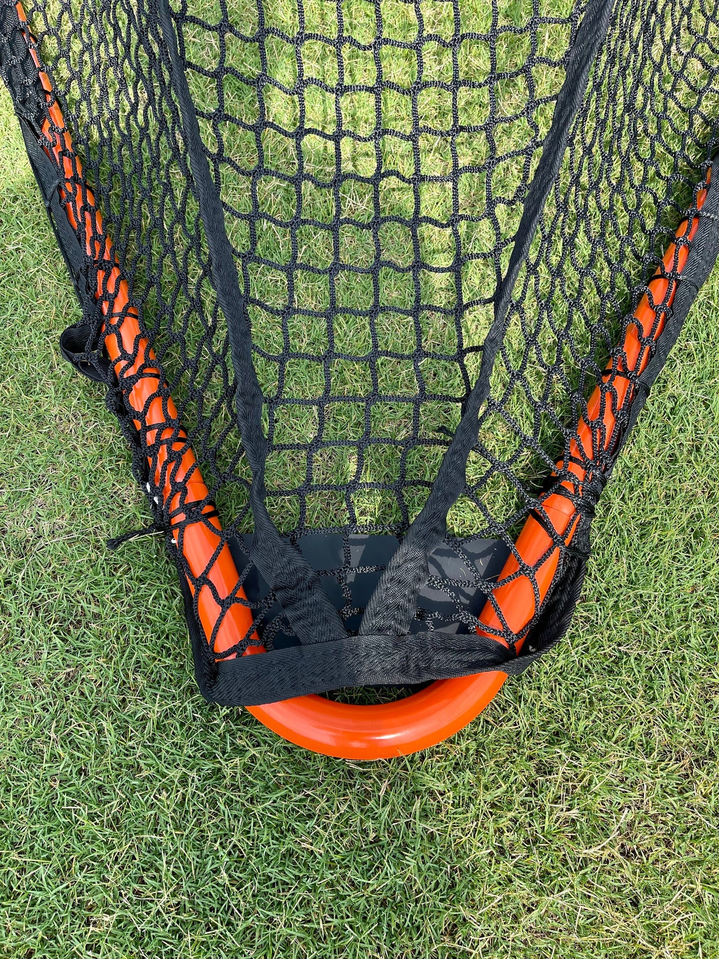 Folding Lacrosse Goal - 30 lbs, 6'x6'x7' by Crankshooter® INCLUDED with 4mm, 5mm or 6mm BLACK - FREE Shipping