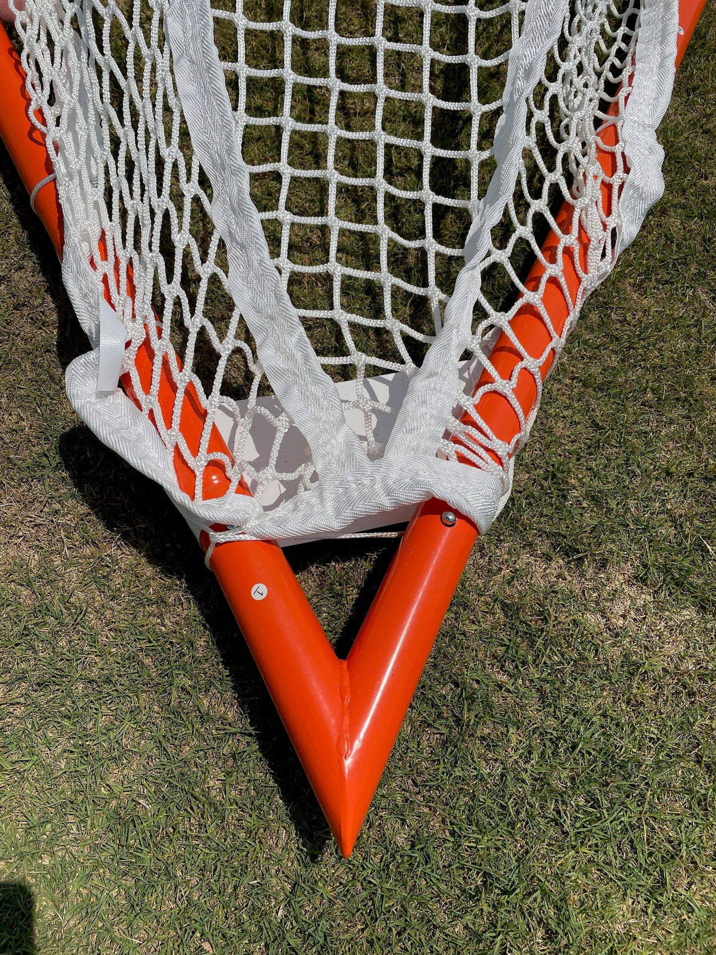 Tournament Lacrosse Goal w/ 4mm, 5mm, 6mm or 7mm WHITE NET  6'x6'x7' by Crankshooter® 35 lbs - Choose Net Below - Free Shipping