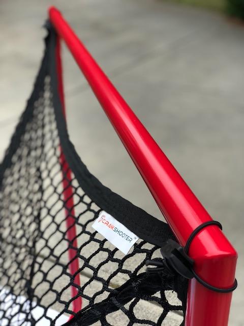Box Lacrosse Goal, 4'x4'x4', 26 lbs. Includes 5mm Black Net - Free Shipping