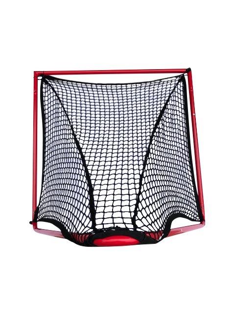 Box Lacrosse Goal, 4'x4'x4', 26 lbs. Includes 5mm Black Net - Free Shipping