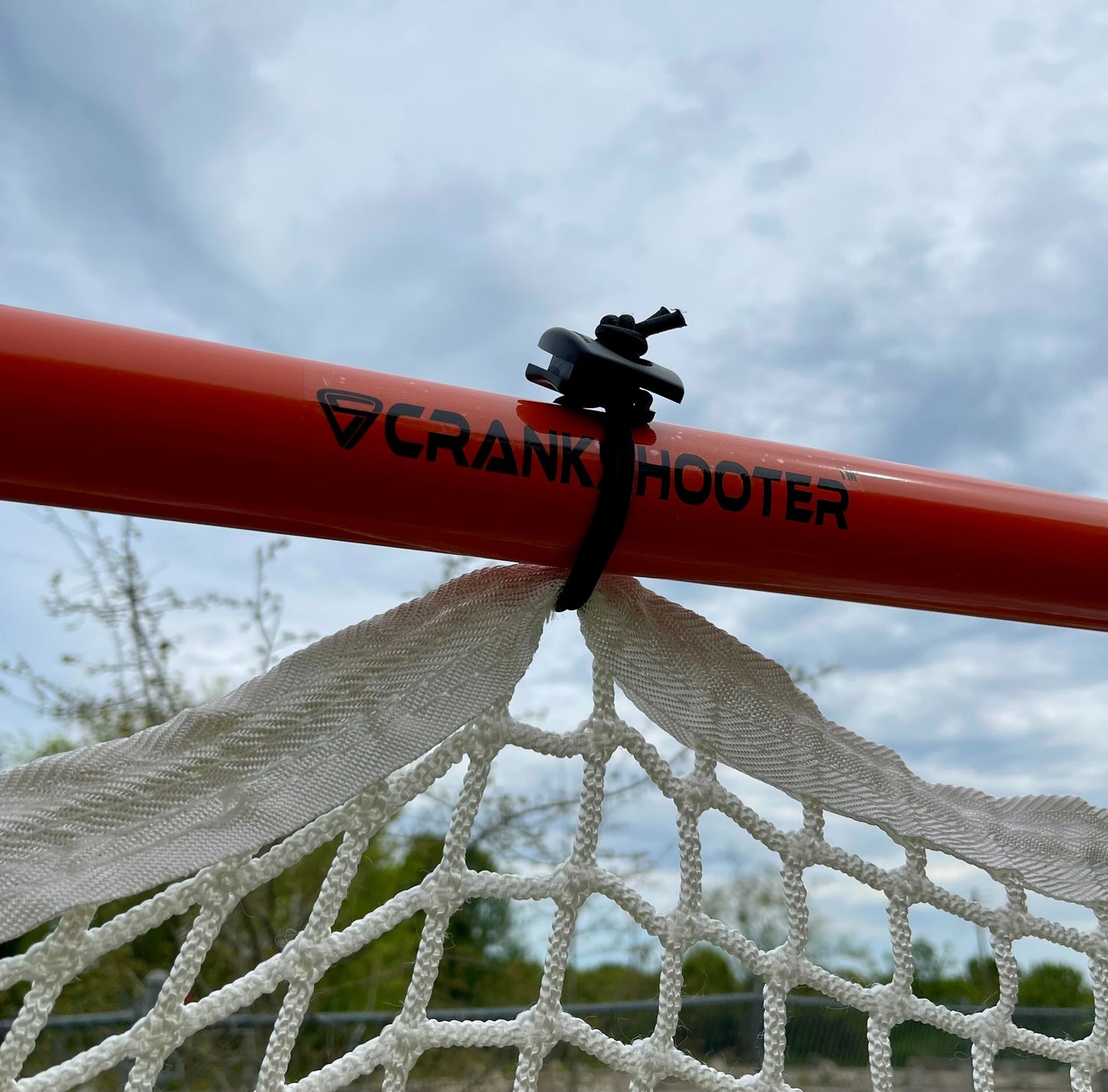 Pair (Qty 2.) of High School Practice Lacrosse Goals, 6'x6'x7', Lacing Rails, 59 lbs. (Each) Includes 6mm White or Black Nets, By Crankshooter® - Free Shipping