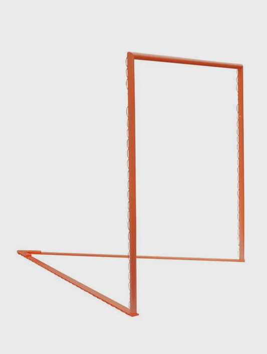 College/High School Game Lacrosse Goal Frame Only, 6x6x7, Flat Base With Lacing Rails, 118 lbs. By Crankshooter® - Free Shipping
