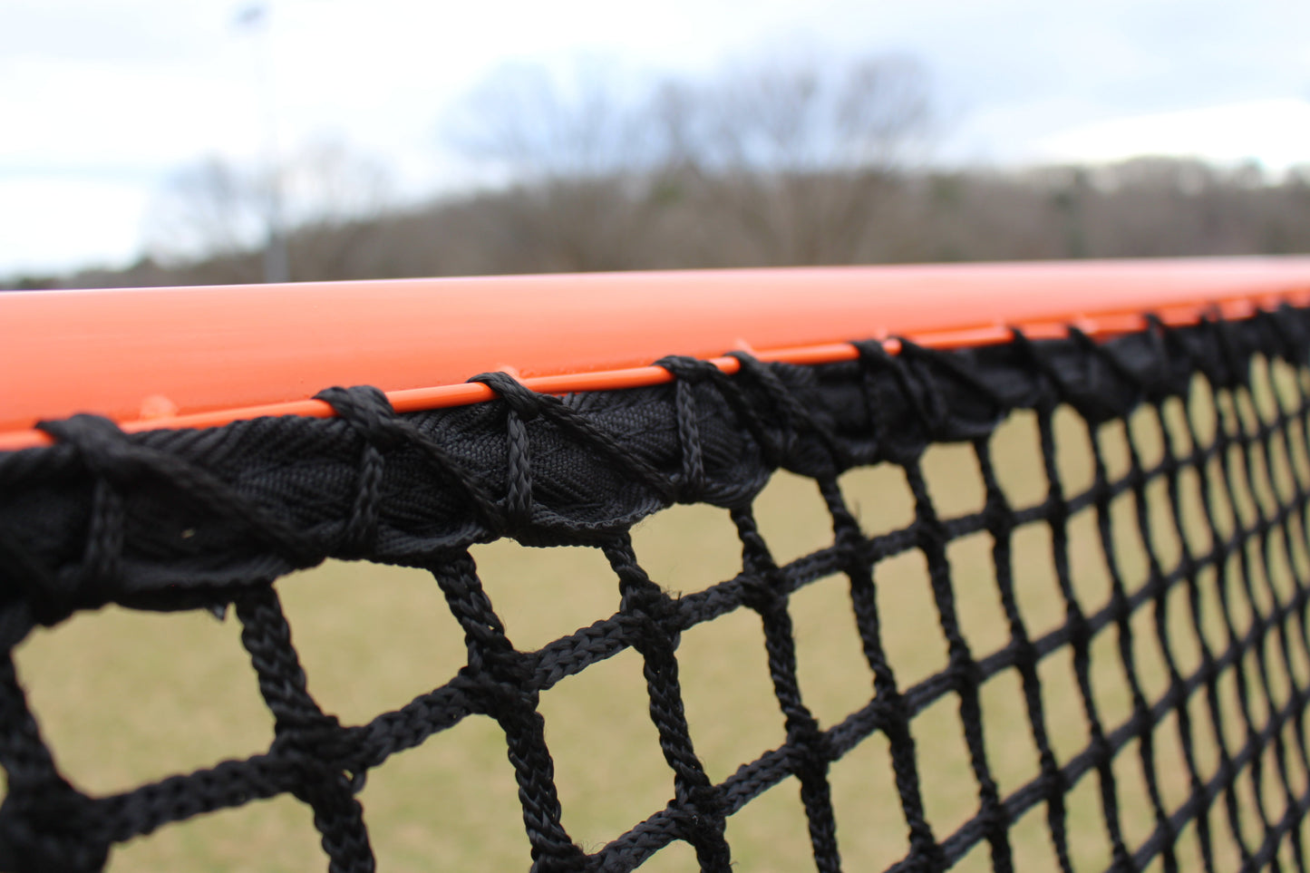 6mm College/High School Lacrosse Net, 6'x6'x7', Available in White & Black, Includes 120 ft. of Lacing Cord & Bungees, By Crankshooter® - Free Shipping