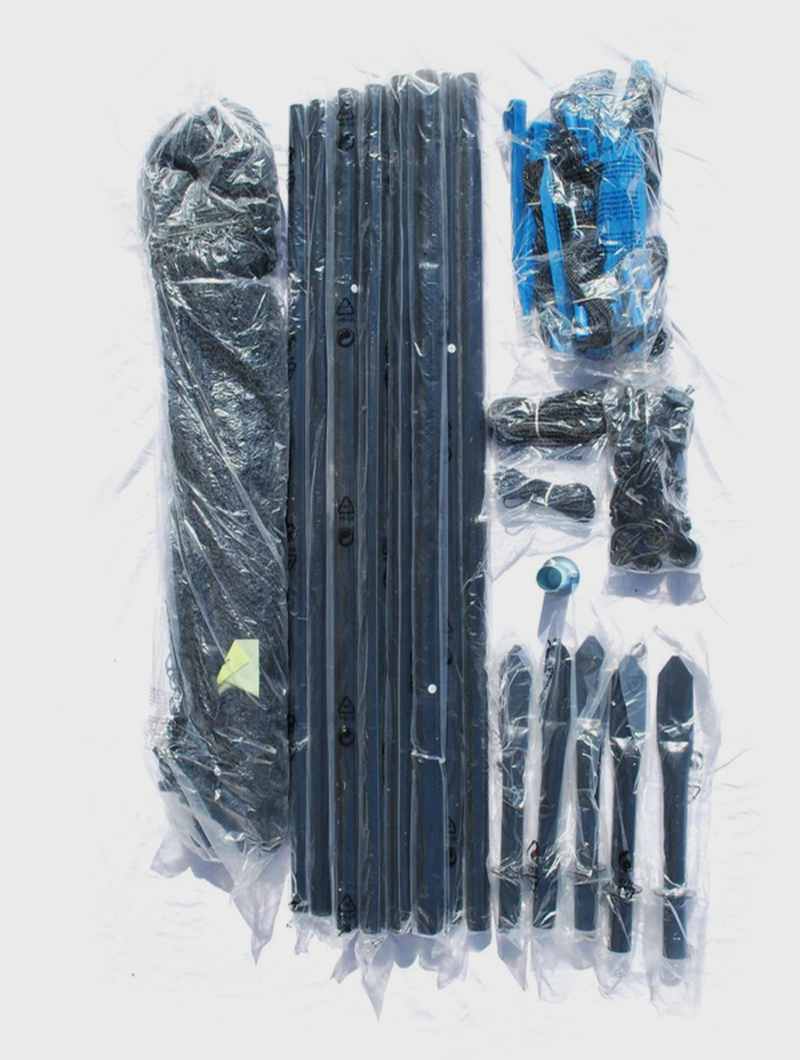 Stationary Backstop System 10' x 30' & 3mm net by Crankshooter® FREE SHIPPING