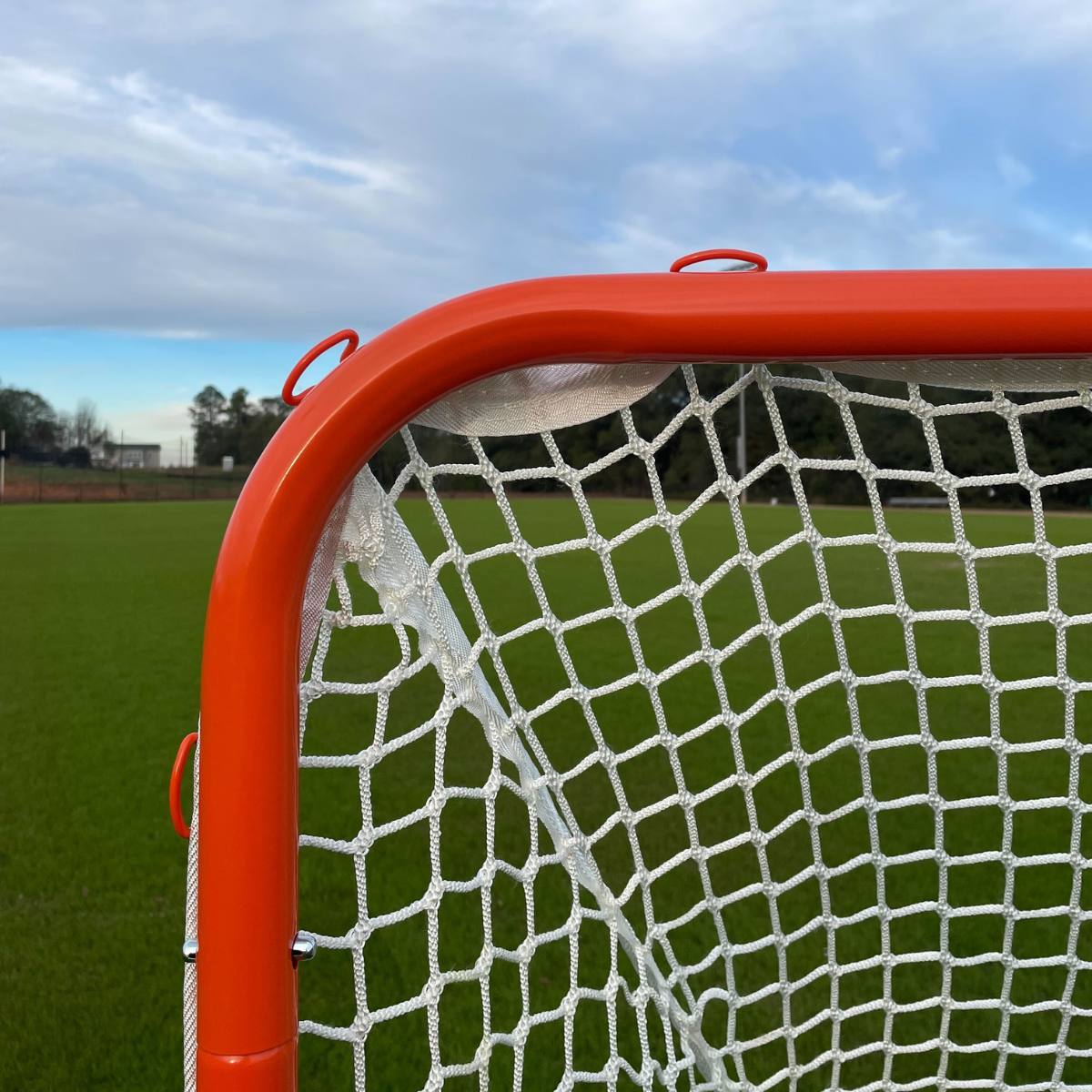 NEW! QUICK CLIP™ Youth/Backyard Lacrosse Goal, With Quick Attach Netting, Attaches in 90 seconds, Includes 4mm White Net - Free Shipping
