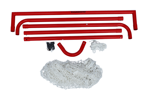 Box Lacrosse Goal, 4x4x4, 26 lbs. Includes 5mm White Net - Free Shipping
