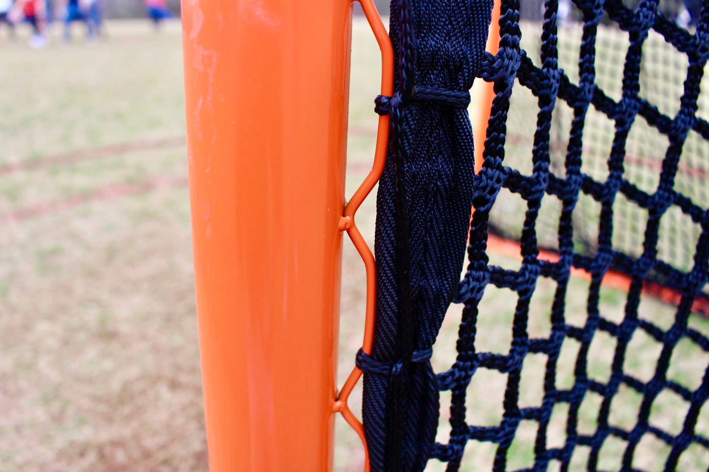 6mm College/High School Lacrosse Net, 6'x6'x7', Available in White & Black, Includes 120 ft. of Lacing Cord & Bungees, By Crankshooter® - Free Shipping
