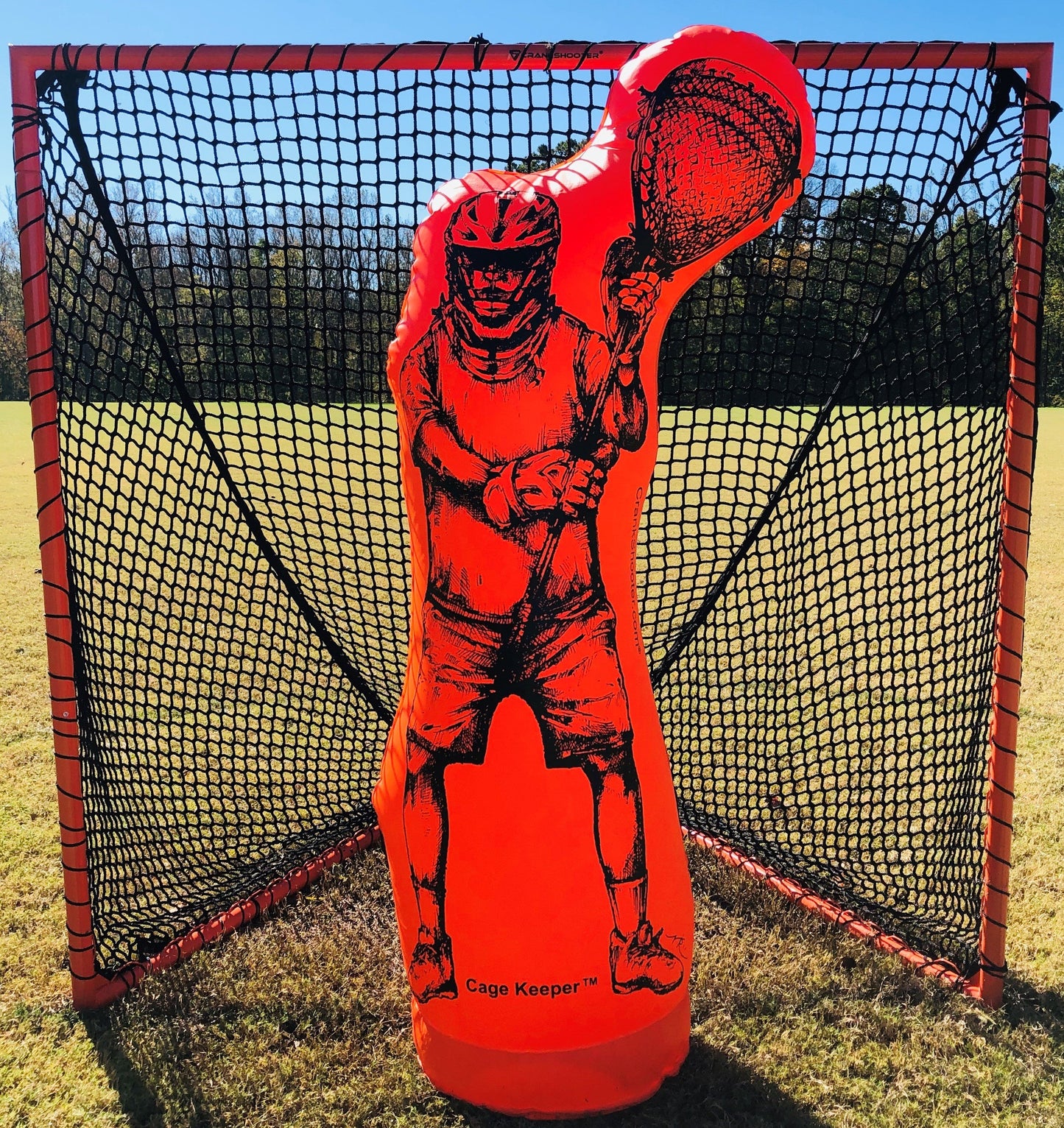 NEW! Cage Keeper™ by Crankshooter® - Inflatable Goalie, Dummy, Shooting Trainer - FREE SHIPPING!