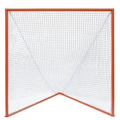 Official Box Lacrosse Game Goal, 4'x4'x5', Flat Base With Lacing Rails, 68 lbs. Includes 5mm, 6mm or 7mm Net - Free Shipping