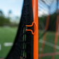NEW! QUICK CLIP™ Tournament Lacrosse Goal, With Quick Attach Netting, Attaches in 90 seconds, Includes 6mm Black Net - Free Shipping