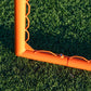 High School Practice Goal & 6mm or 7mm Net Combo, 59 lbs, 6'x6'x7', Posts w/ Lacing Rails by Crankshooter® - Choice of White or Black Net - Free Shipping - #1 Selling Goal