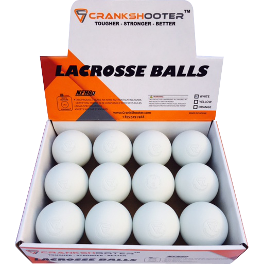 LAX PRO Bundle Kit Includes (Tournament 6x6x7 Goal + 5mm Net + Shot Trainer + 1 Dozen White Game Balls)