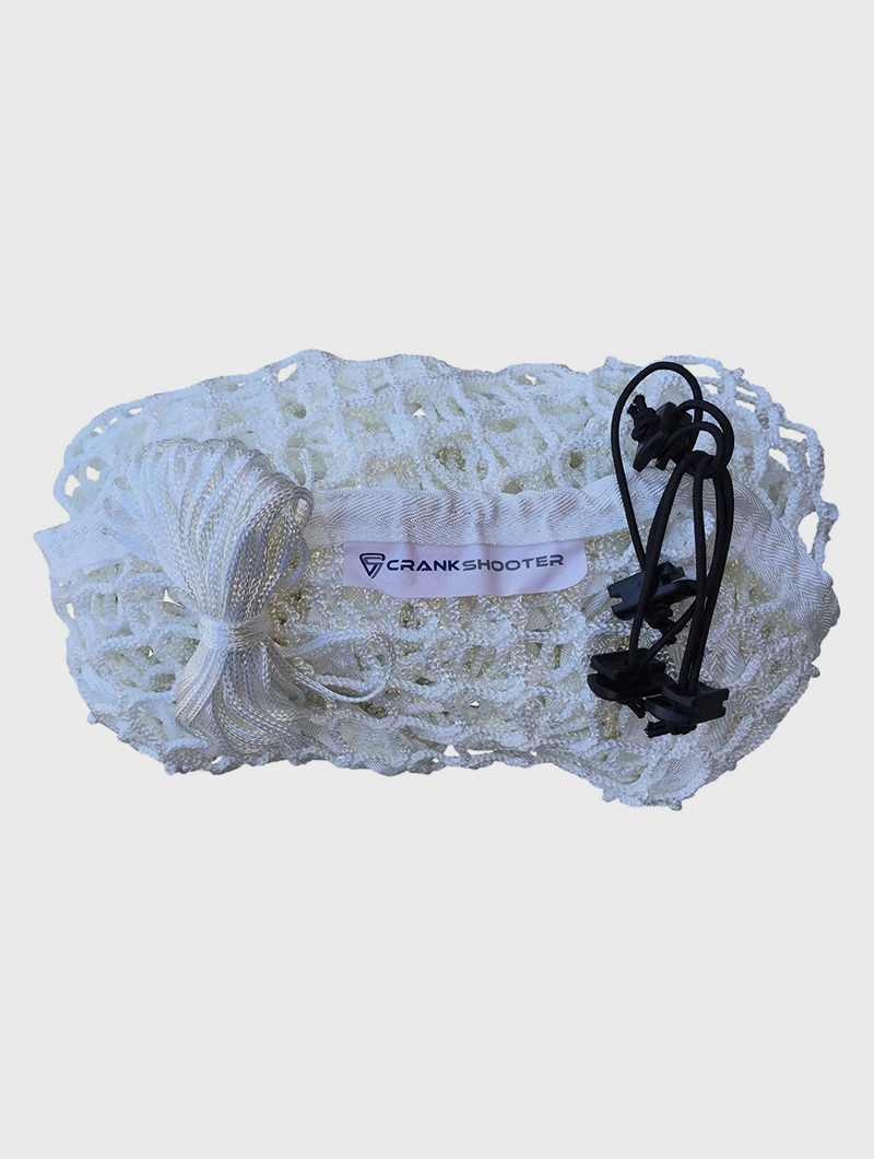 (4ft x 4ft x 5ft) 4mm White BOX Lacrosse Net - by CrankShooter® - FREE Shipping