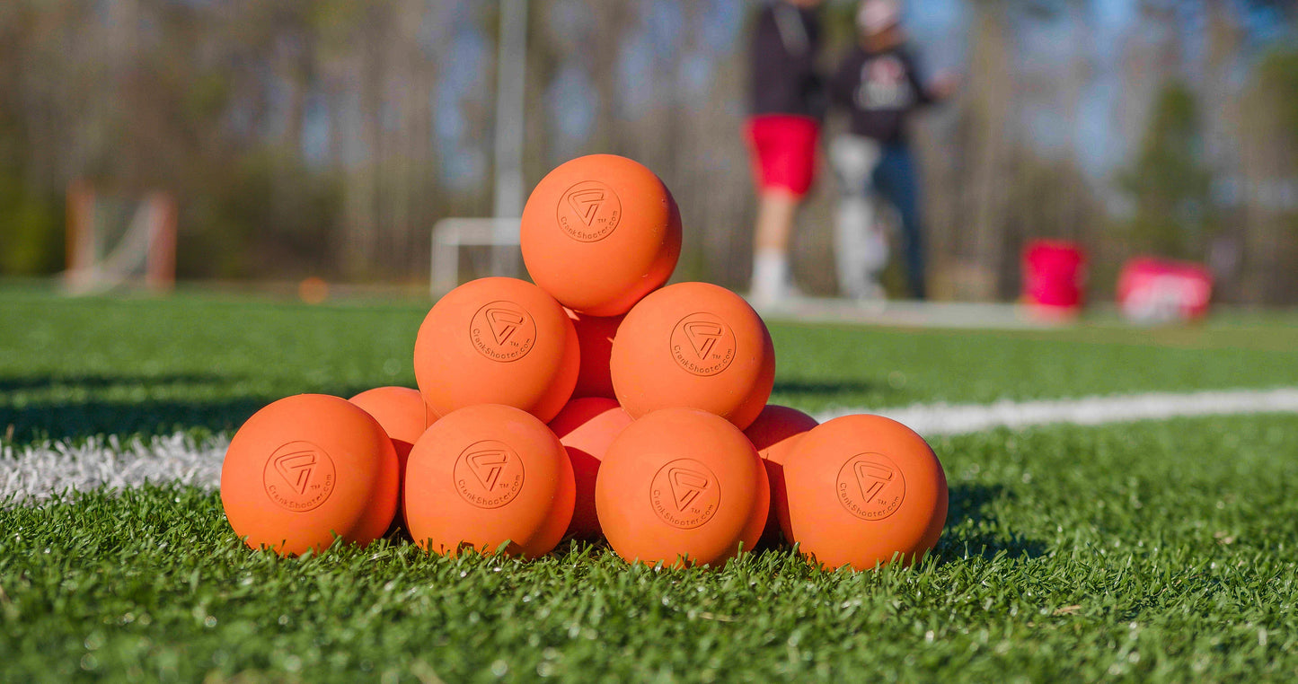 Crankshooter® Lacrosse Game Balls - Qty 120 (1 Case, 10 Dozen) Meets all NFHS/SEI/NOCSAE/NCAA Specifications. Fully Certified.