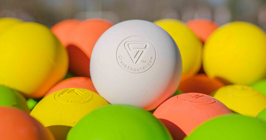 Crankshooter smooth lacrosse game balls, white