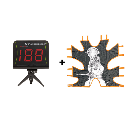Shot Training COMBO - LaxRadar & Hi-Impact Shot Trainer by Crankshooter® GOAL/NET NOT INCLUDED - FREE SHIPPING