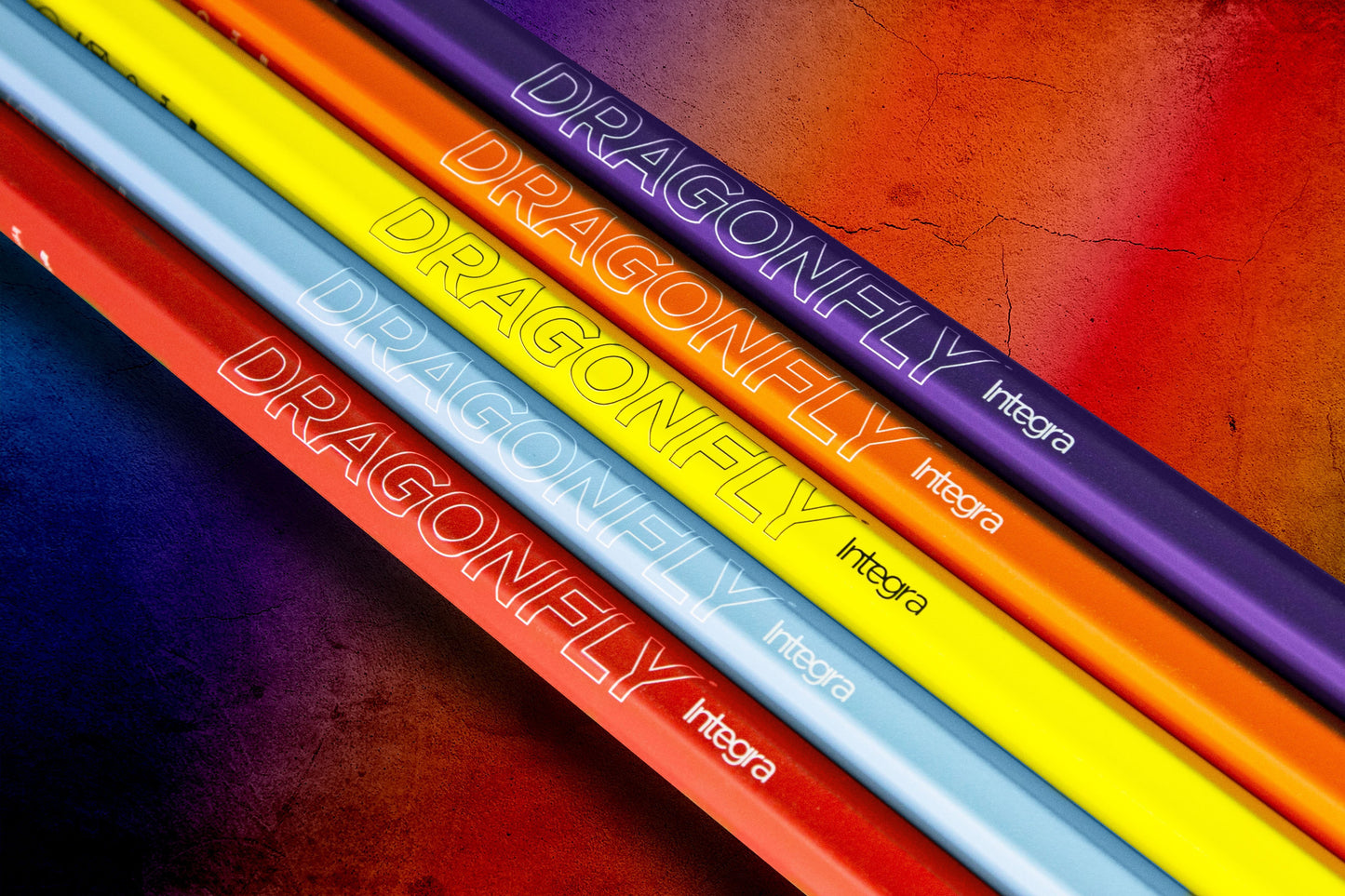 EPOCH 2019 Dragonfly Integra C60 TECHNO COLOR (RED, BLUE, YELLOW, ORANGE), 60" Mid-Flex iQ8, Concave shaft shape, (DEFENSE POLE)-Made in USA - FREE SHIPPING